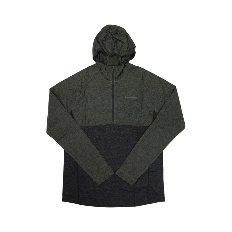 Black Diamond Mens Solution 150 Wool Half Zip Hoody Baselayer