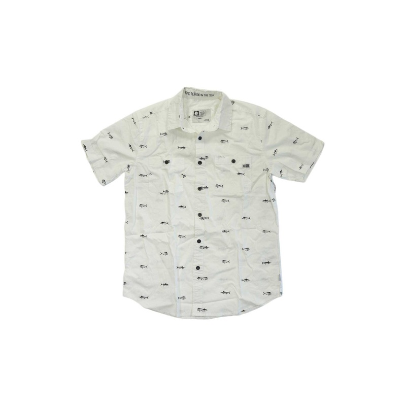 Salty Crew Mens Market SS Woven Top