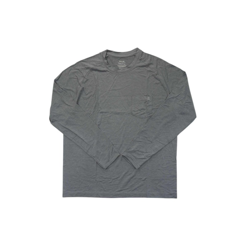 Huk Mens Waypoint LS Crew Top