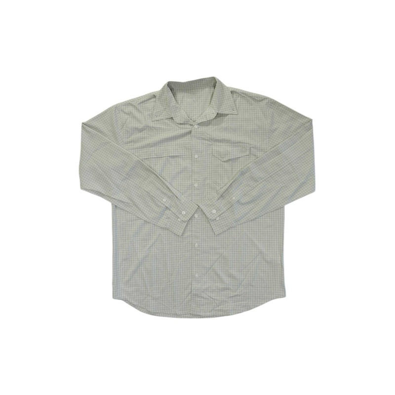 Huk Mens Tide Point Break LS Minicheck Shirt