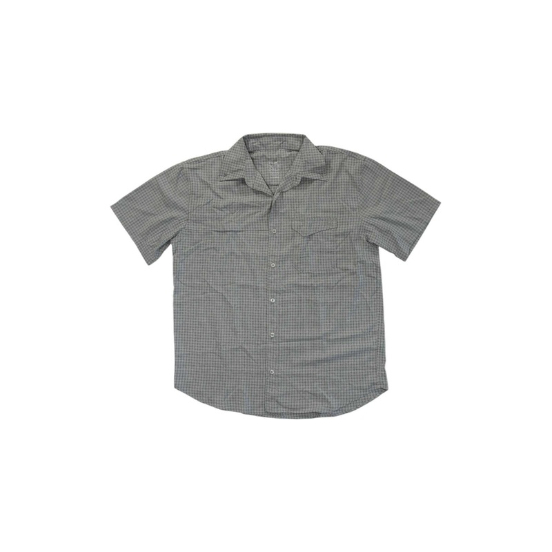 Huk Mens Tide Point Break SS Minicheck Shirt