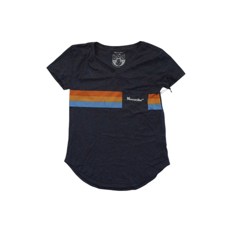 Moosejaw Womens Peak Original Flowy V-Neck SS Pocket Tee