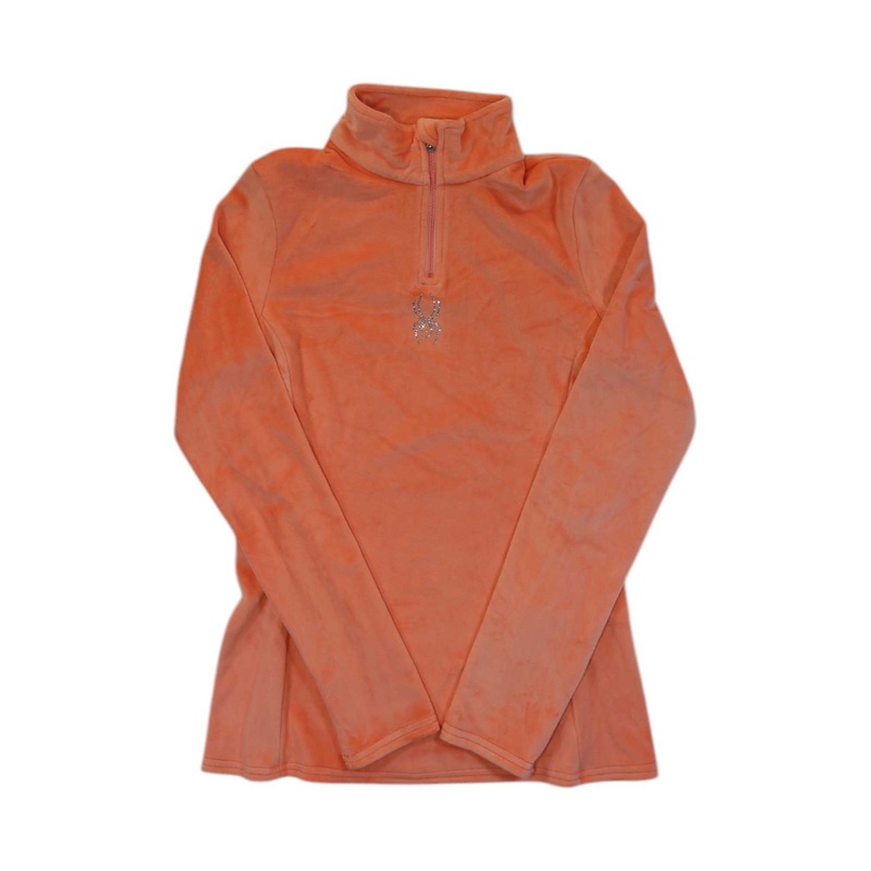 Spyder Womens Shimmer Bug Zip T-Neck Top