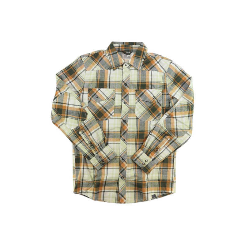 L.L.Bean Mens Katahdin Performance Flannel Plaid Shirt