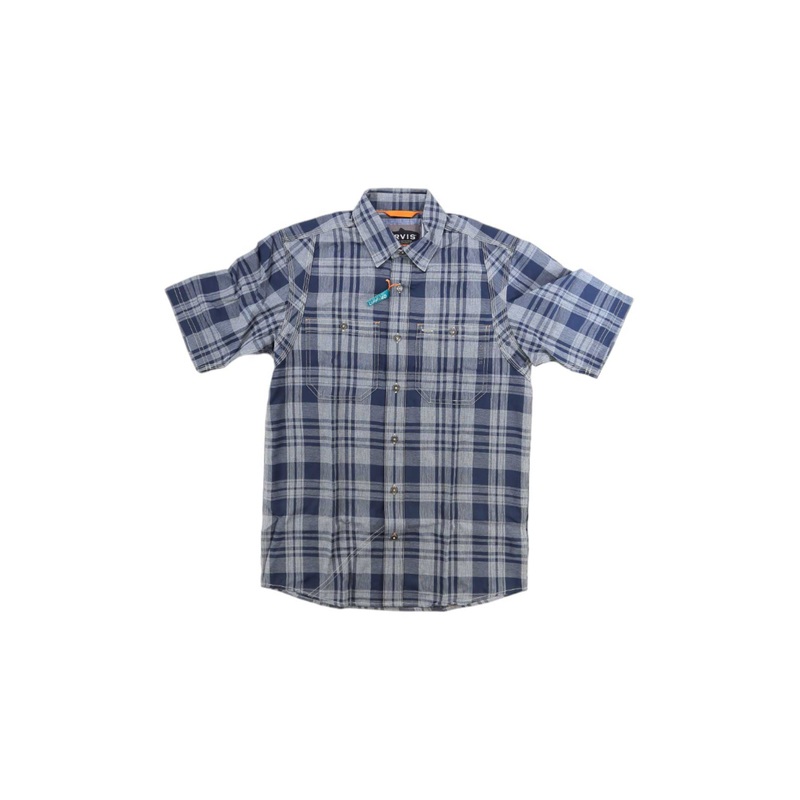 Orvis Mens Tech Plaid SS Workshirt