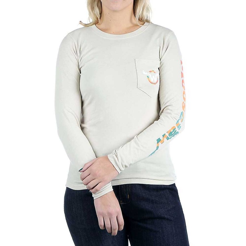 Moosejaw Womens Groovy Critter LS Pocket Tee