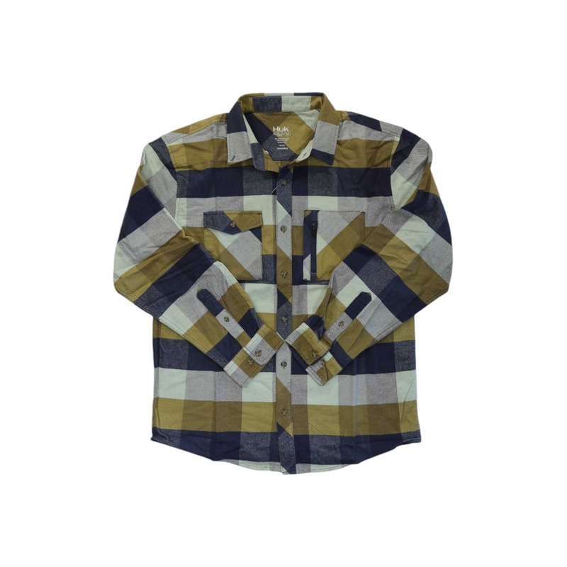 Huk Mens Soft Stretch Flannel Shirt