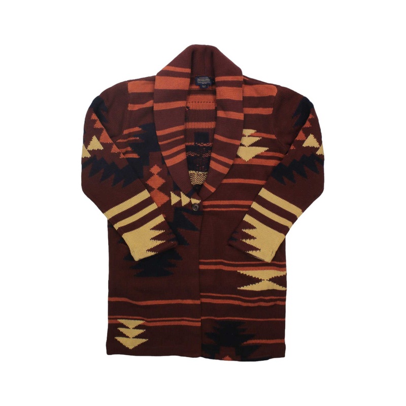 Pendleton Womens Graphic Sweater Coat