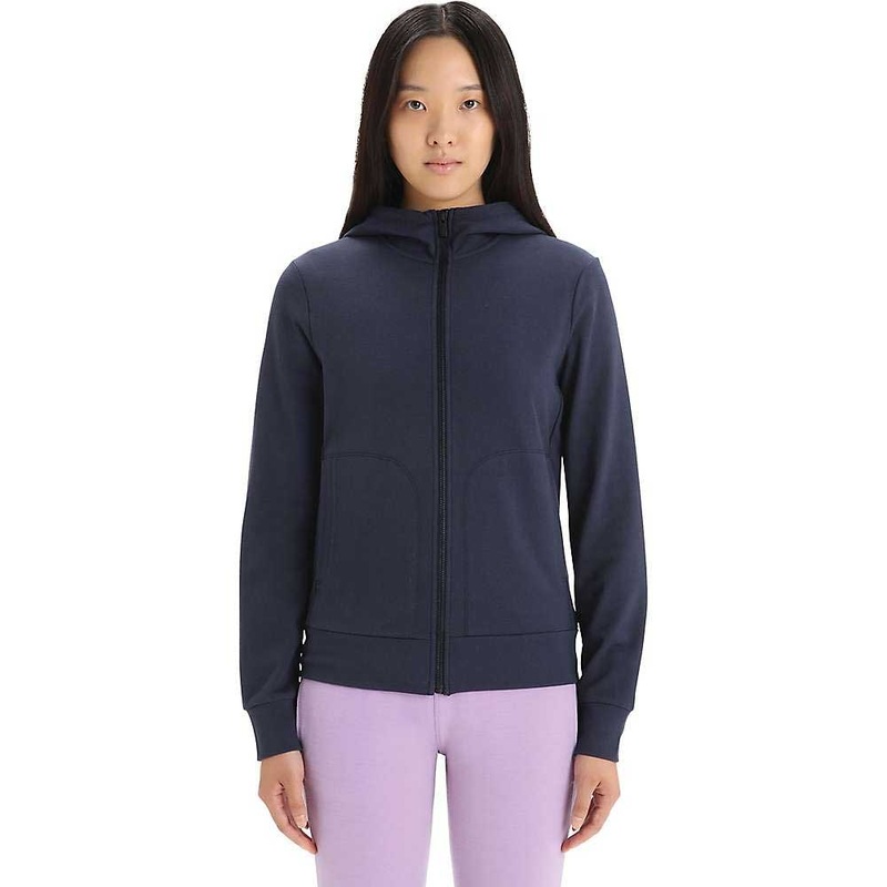 Icebreaker Womens Central Classic LS Zip Hoodie