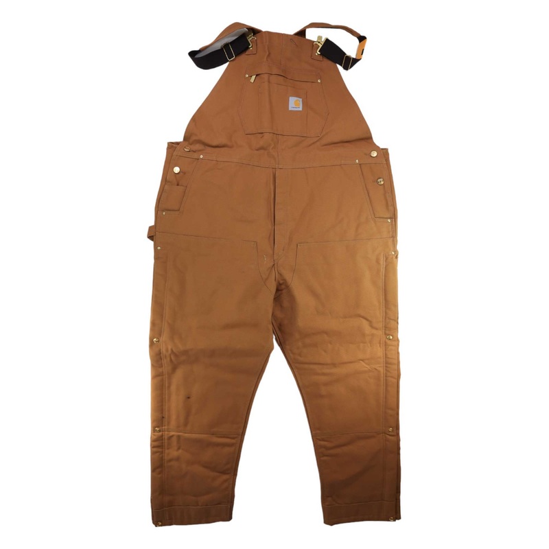 Carhartt Mens Loose Fit Firm Duck Insulated Overall Bib