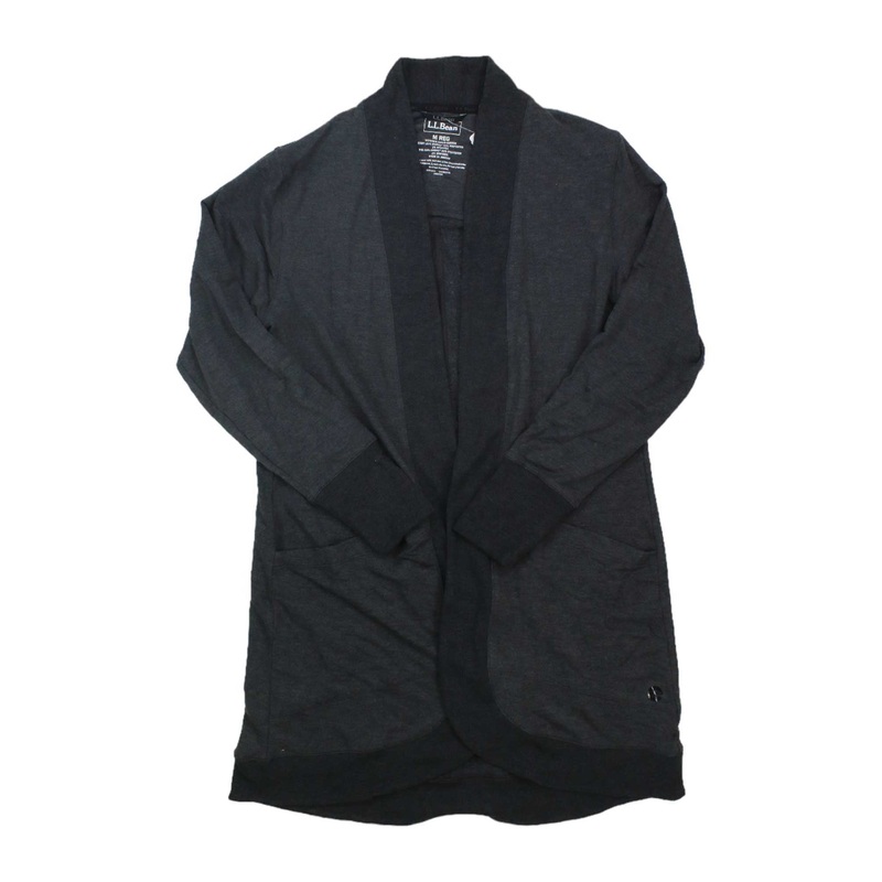 L.L.Bean Womens Softflex Long Open Cardigan