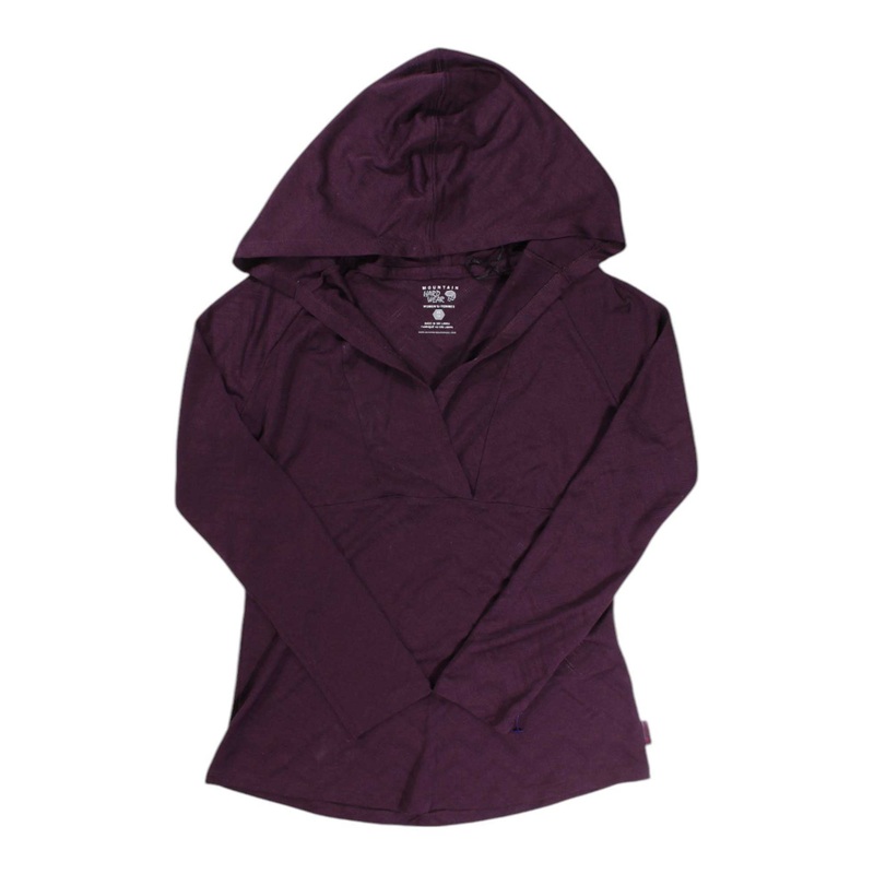 Mountain Hardwear Womens Hooded V-Neck Top
