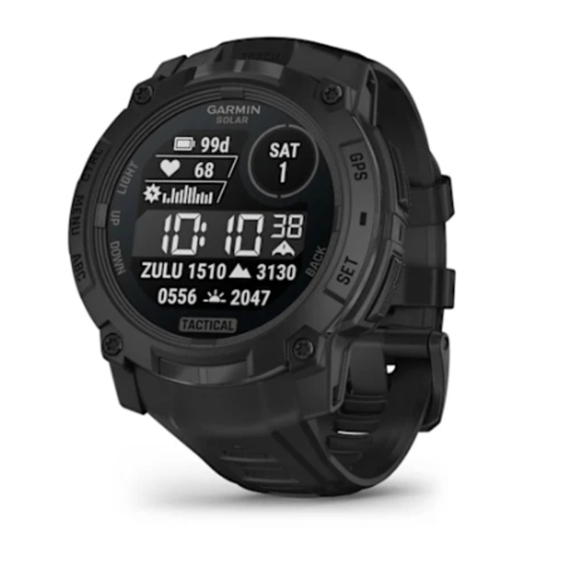 Garmin Instinct 3  50 mm, Solar Tactical Edition Black with Black Band