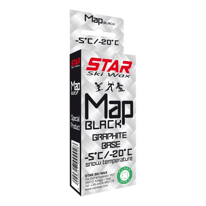 Star Map Black Ski Base Wax