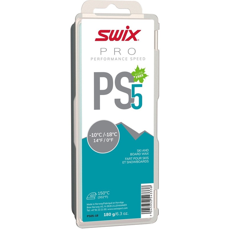 Swix Ps5 Turquoise Ski Glide Wax 180G