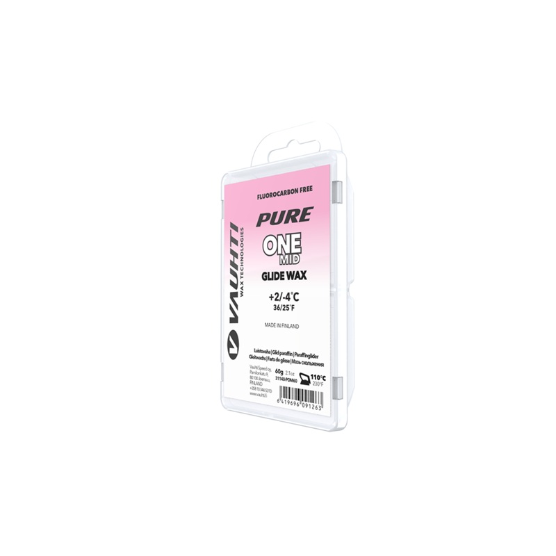 Vauhti Pure One Mid Ski Glide Wax 60G Past Season