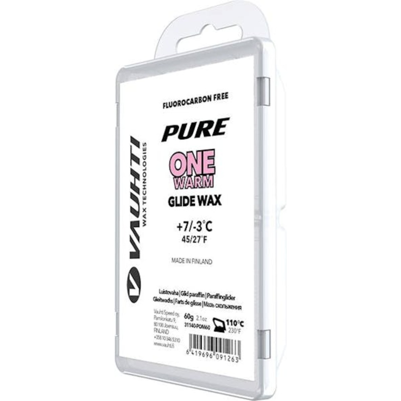 Vauhti Pure One Warm Ski Glide Wax 60G