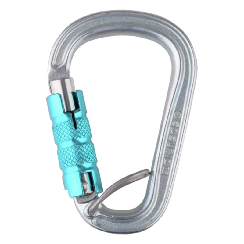 Edelrid HMS Bruce Steel Triple FG Locking Carabiners