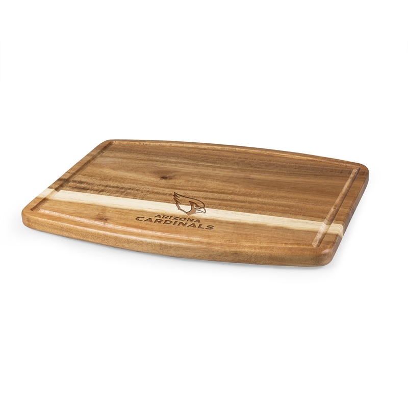 Arizona Cardinals - Ovale Acacia Cutting Board