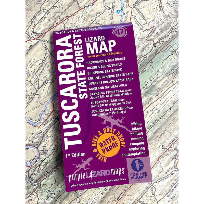 Purple Lizard Map - Tuscarora State Forest