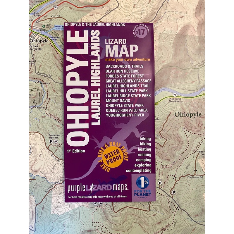 Purple Lizard Map - Laurel Highlands