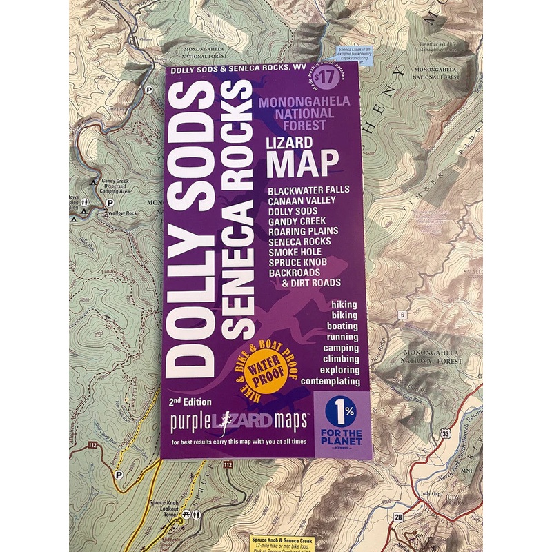 Purple Lizard Maps - Dolly Sods - Seneca Rocks