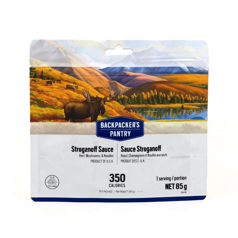Backpacker's Pantry Stroganoff Sauce, Egg Noodles, Beef & Mushrooms - Single Serving