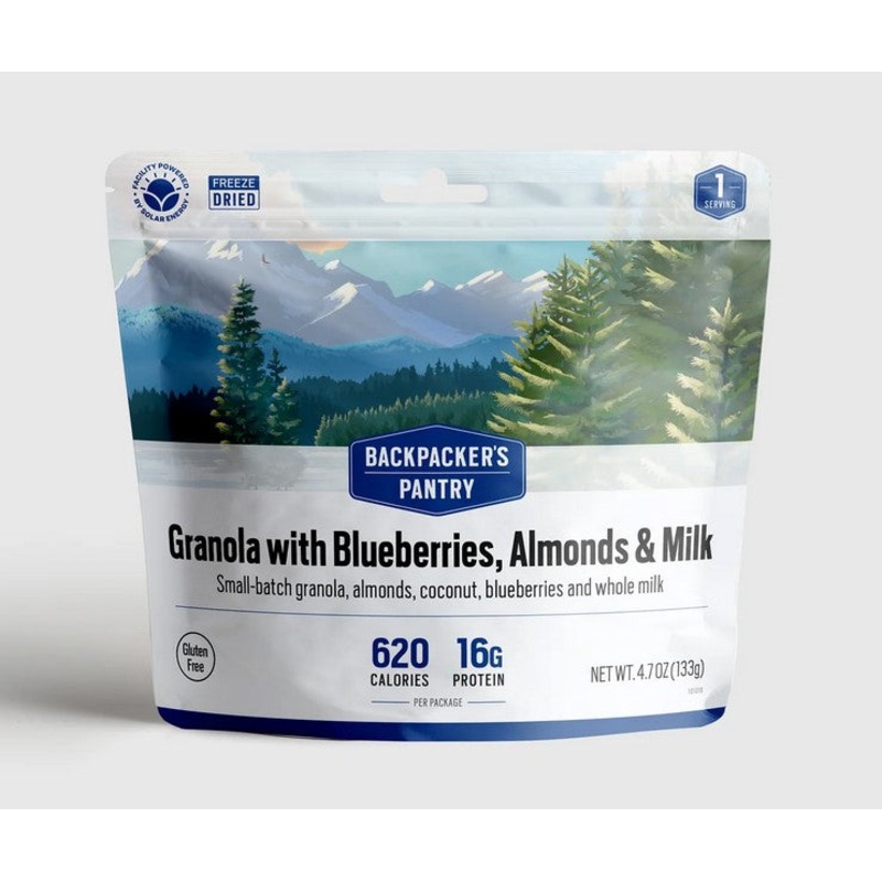 Backpacker's Pantry Granola with Blueberries, Almond & Milk - Single Serving