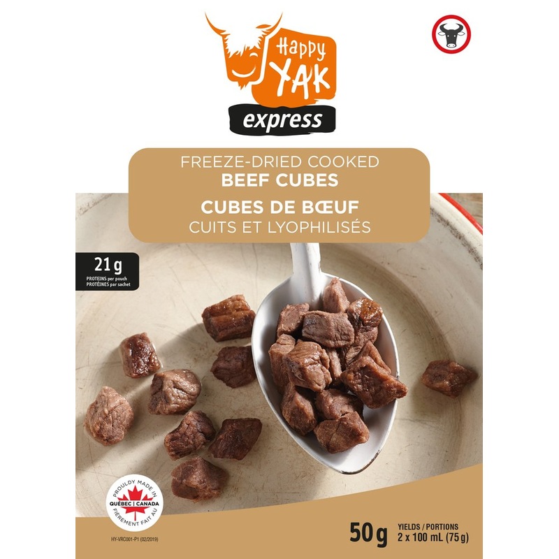 Happy Yak Freeze Dried Cooked Beef Cubes
