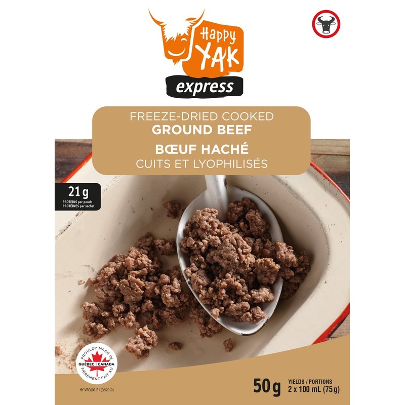 Happy Yak Freeze Dried Cooked Ground Beef