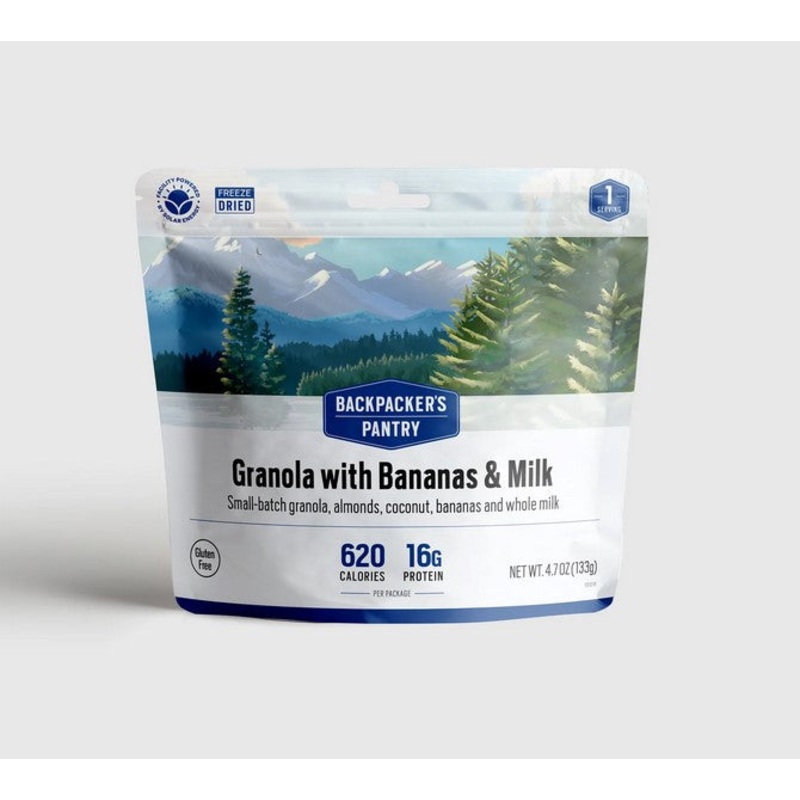 Backpacker's Pantry Granola with Bananas, Milk & Almonds - Single Serving