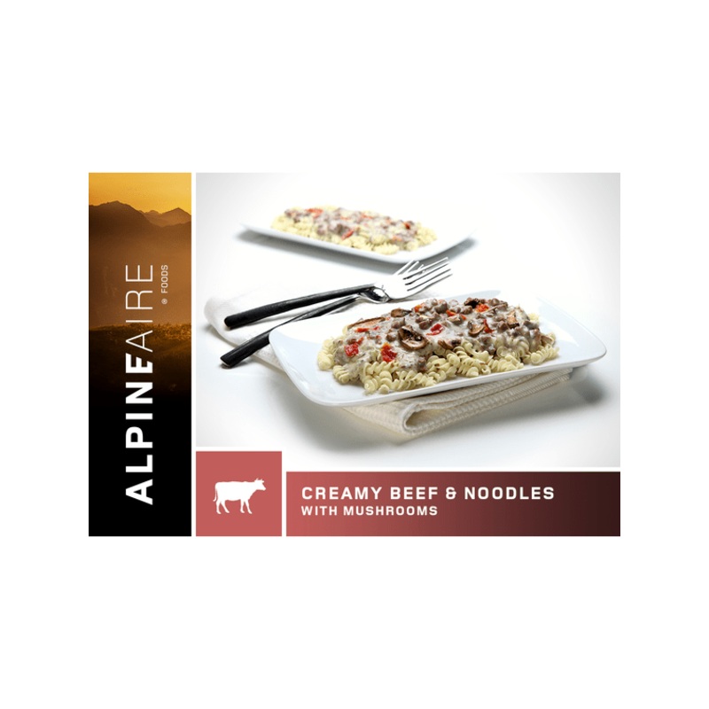 AlpineAire Creamy Beef & Noodles with Mushrooms