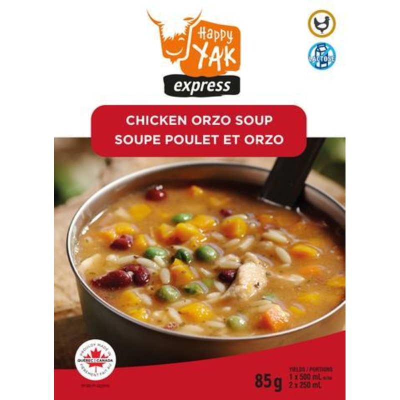 Happy Yak Chicken and Orzo Soup
