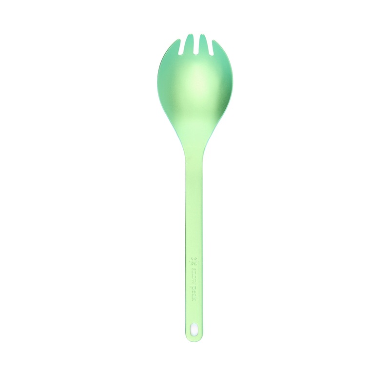 Snow Peak Titanium Colour Spork - Green