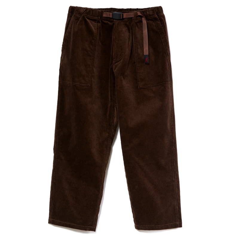 Gramicci Corduroy Loose Tapered Pants - Dark Brown
