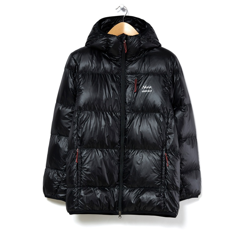 Gramicci x Nanga Men's UL Portable Down Zip Parka Jacket - Black