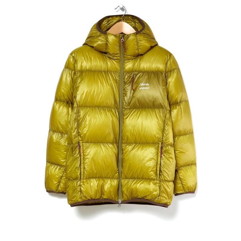 Gramicci x Nanga Men's UL Portable Down Zip Parka Jacket - Lime