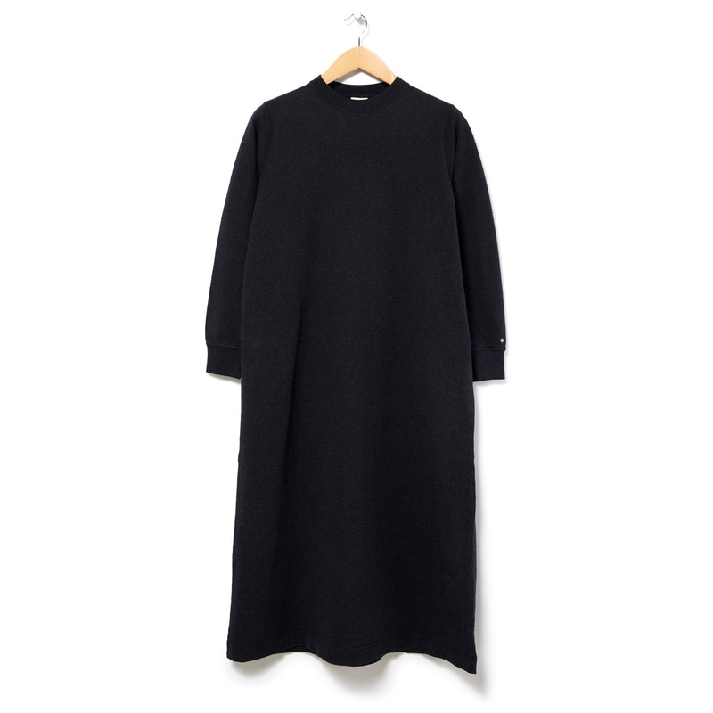 Snow Peak Women's Recycled Cotton Heavy Long Sleeved Dress - Black