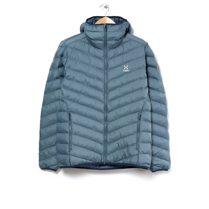 Haglfs Men's Sarna Mimic Hooded Jacket - Steel Blue