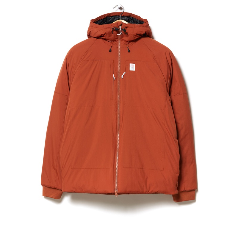 Topo Designs Men's Mountain Puffer Hoodie - Brick