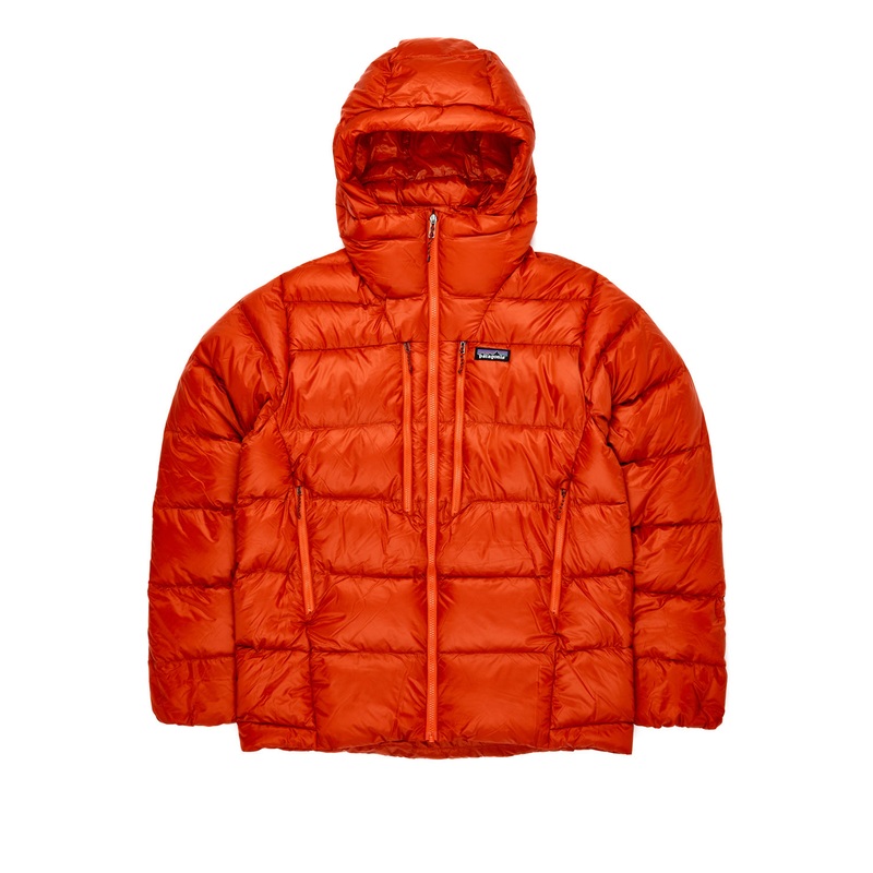Patagonia Fitz Roy Men's Down Hoodie - Hot Ember