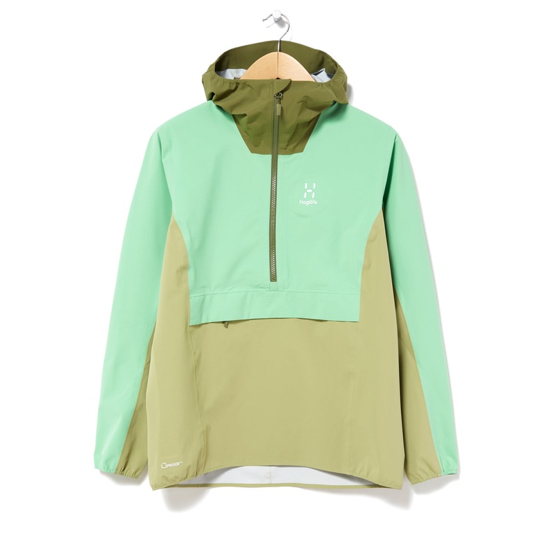 Haglfs Women's Sparv Proof Anorak - Mint Stone/Thyme Green
