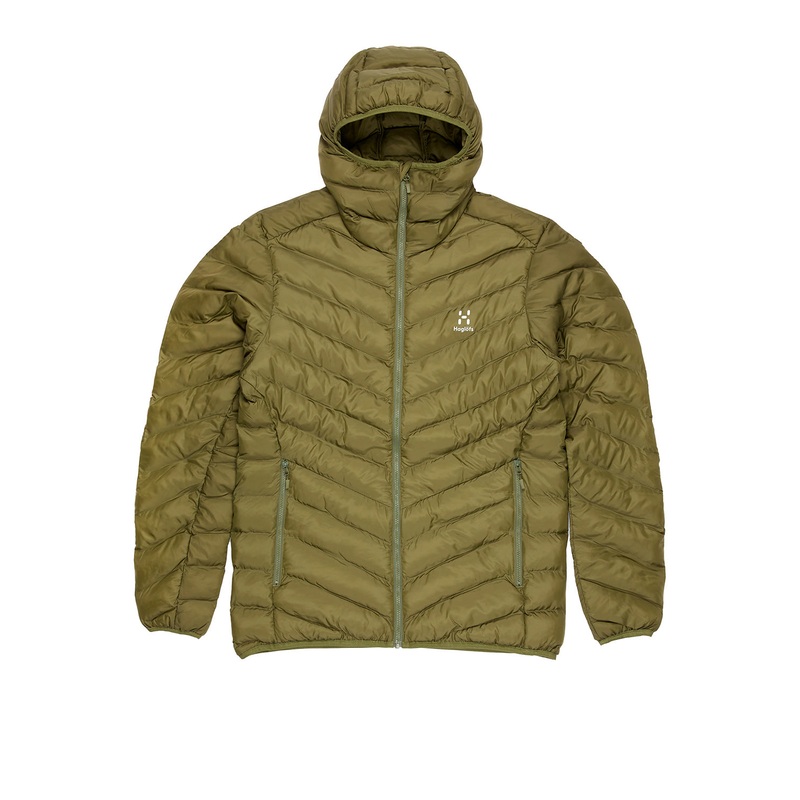 Haglfs Men's Sarna Mimic Hooded Jacket - Olive Green