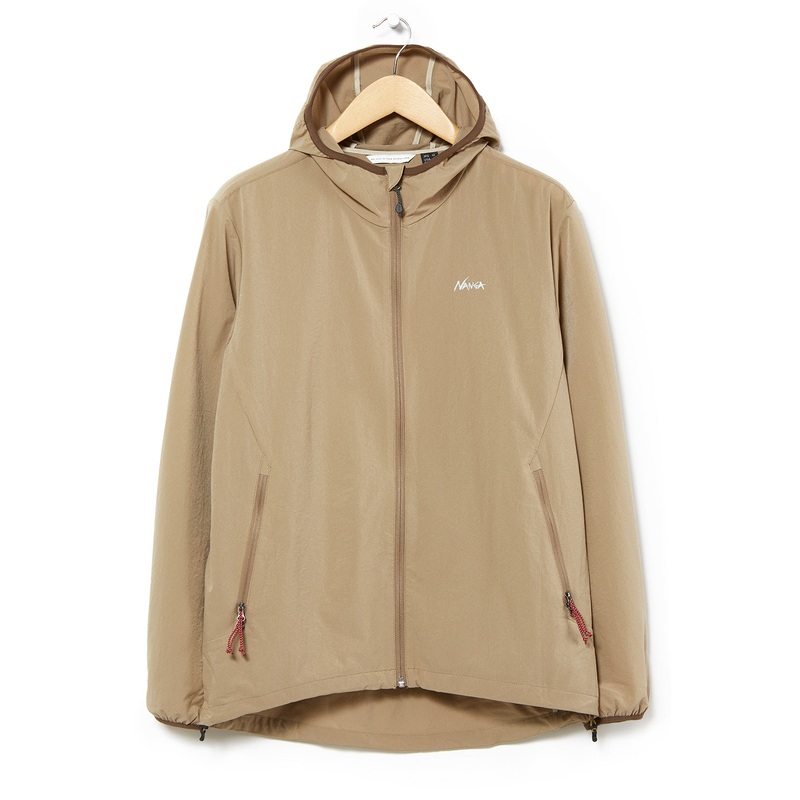 Nanga Men's Air Cloth Comfy Zip Parka Jacket - Beige