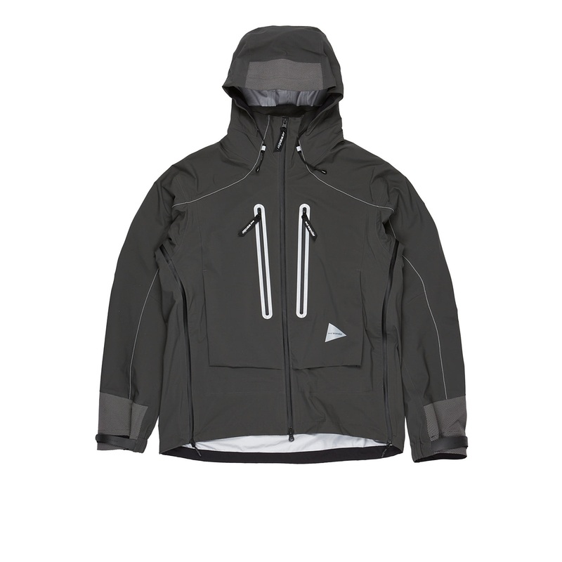 and wander Men's PERTEX SHIELD Rain Jacket - Dark Grey