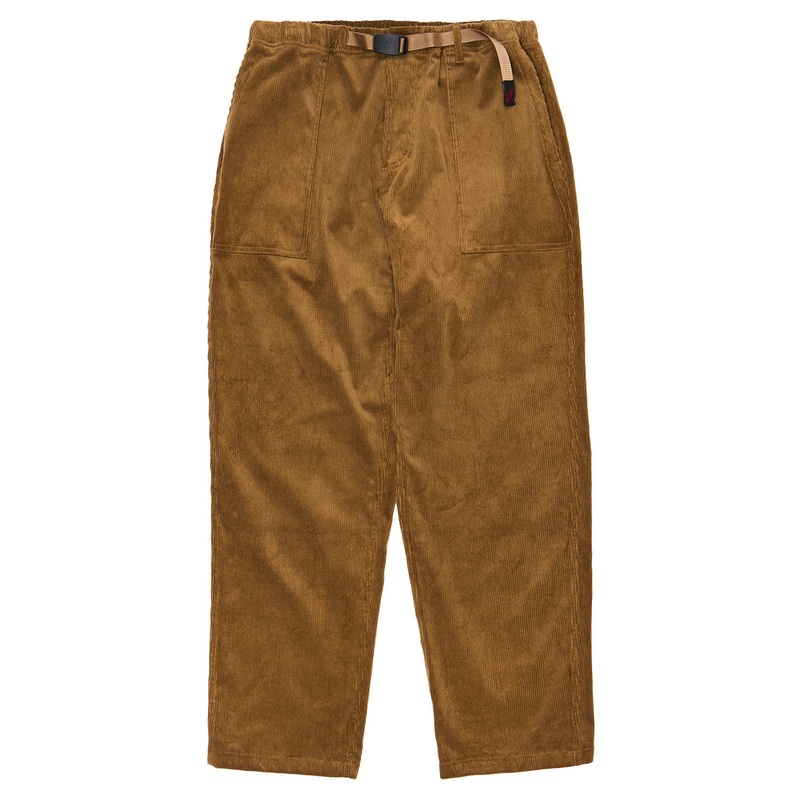 Gramicci Corduroy Loose Tapered Ridge Pants - Mocha Beige