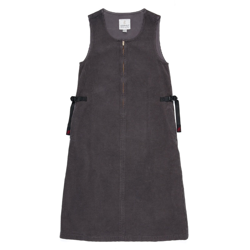 Gramicci Women's Waffle Cord Mid-Length Dress - Foggy Grey Dye