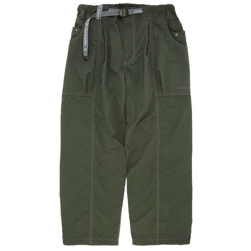 and wander Men's Crinkled Nylon Pants - Dark Grey