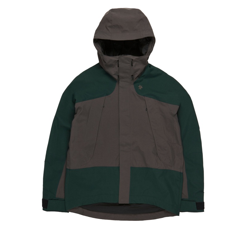 Goldwin Men's PERTEX UNLIMITED 2L Jacket - Sage / Deep Charcoal