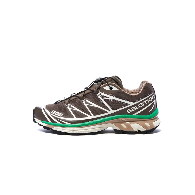 Salomon XT-6 Mindful 2 Shoes - Falcon/Almond Milk/Bright Green